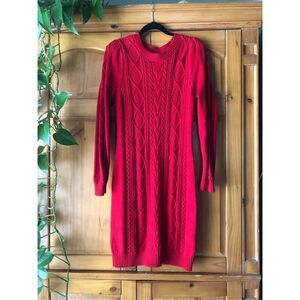 Charter Club Color Therapy Ribbed Sweater Dress NWT Size Large